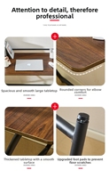 Mesa Plegable Ergonómica Portátil de Madera MDF para Computadora Portátil, para Cama, Oficina en Casa