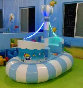Divertidos juegos inflables de suaves materiales para niños, conjuntos de juegos sensoriales de equilibrio, columpio de <span class=keywords><strong>barco</strong></span> <span class=keywords><strong>pirata</strong></span> para parques infantiles interiores. - Product Image 6