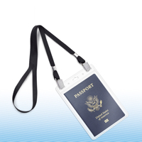 Porte-badge en plastique transparent étanche refermable avec fermeture éclair PVC carte d'identité verticale transparente porte-badge nominatif