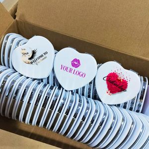 Factory Wholesale <b>Small</b> Heart Shaped Makeup <b>Mirror</b> Private logo Mini Cute Double Sided Travel Makeup <b>Mirror</b> Pocket <b>Mirrors</b> - Product Image 1