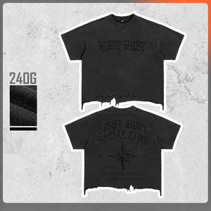 Camiseta Personalizada ODM, 300GSM, Algodón Grueso, Lavado Desgastado, Hombros Caídos, Corte Cuadrado, Camiseta Gráfica para Hombre - Product Image 3