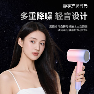 Hair Dryer High Speed 220V DC Motor Negative Ion Blue Light Hot Cold Air Single Nozzle Gray Gradient T216 - Product Image 5