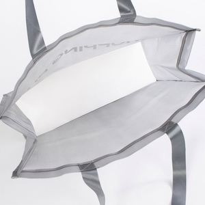 Sac fourre-tout de plage en nylon grande capacité imprimé tendance été 2024 avec maille et grille ajourée pour le shopping et les cadeaux - Product Image 5