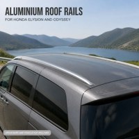 Reling Atap untuk Honda Elysion dan Odyssey Reling Atap Aluminium Tanpa Pengeboran MOQ 6 Set Grosir