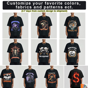 Camiseta Casual Personalizada para Hombre, 100% Algodón, 230g, Talla Grande, con Estampado en Relieve, Bordado, Transpirable - Product Image 5