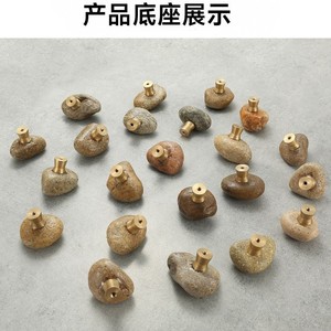 Add Chess Pieces And <b>Metal</b> Handle Single Hole Brass Natural Stone Wardrobe <b>Cabinet</b> <b>Drawer</b> Knob - Product Image 1
