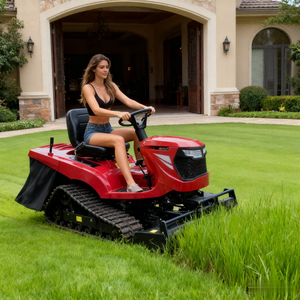 Tondeuse à gazon robotisée télécommandée avec chenilles en caoutchouc, homologuée CE EPA pour la coupe de l'herbe agricole et la tonte en pente - Product Image 4