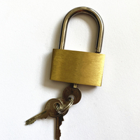 Cadenas en laiton en gros à prix d'usine, logo personnalisé avec clés différentes