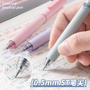 Set di Penne Gel Candy Macarton per Studenti, Multicolore, in Plastica e Gomma, Cancelleria Personalizzabile per Bambini, Punta a Sfera 0,5mm, 5 Pezzi/Scatola - Product Image 3