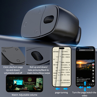 Télécommande sans fil Bluetooth JX-12 pour défilement TikTok, anneau de défilement, tourne-page, contrôle du volume, support de téléphone