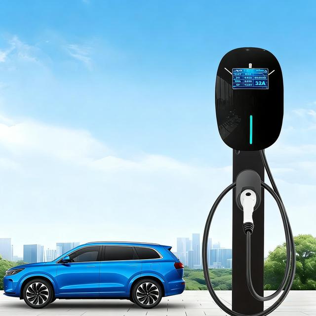 New Model Factory Supply High Quality Solar Ev Charger Wall-Mounted 7Kw/11Kw/22Kw Fast Ev Cars Charging Stations Ev Chargers