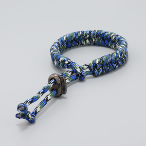 Adjustable Seven-Core Outdoor Survival Paracord Bracelet Wholesale Camping Umbrella Rope for Men Fashion <b>String</b> Bracelets - Product Image 4