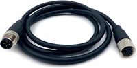 Venta de fábrica impermeable M12 Profibus Cable macho a hembra conector de 4 pines Cable de moldeo recto 2M M12 Cable de 4 pines