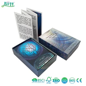Jeu de cartes de tarot personnalisé pour débutants et professionnels, méditation, divination spirituelle, cartes oracle pour l'auto-soin, fabricant de jeux de cartes - Product Image 1