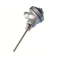 Sonda de Temperatura Tipo T/E/J/K con Cable Trenzado de Acero Inoxidable, Embalaje Enrollable, Resistente al Agua, Temperatura Máxima 1300°C, IP64