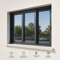 Ventanas Abatibles Resistentes a Impactos de Huracanes para Exteriores, Ventana Abatible para Casa