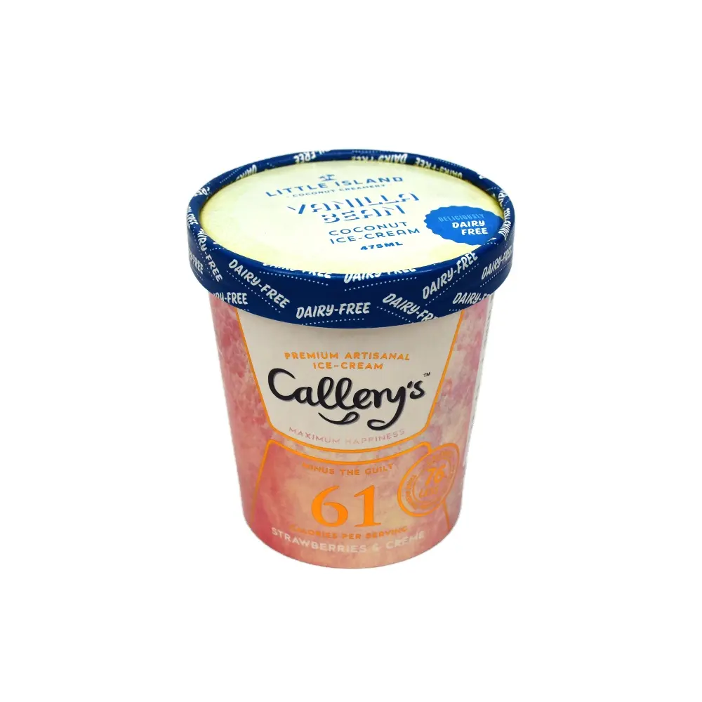 럭타임 친환경 냉동 요구르트 종이 그릇 도매 아이스크림 종이컵