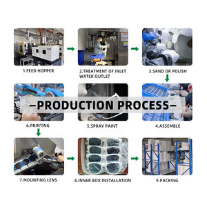 थोक यूनिसेक्स स्की गॉगल सुरक्षा साइकिल से अधिक आकार में रिमलेस क्यूवी 400 स्पोर्ट्स सनग्लास - Product Image 6