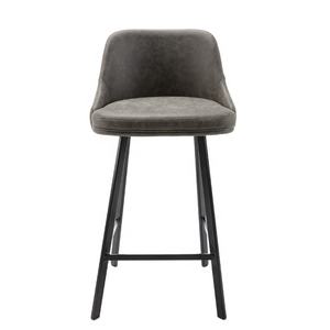 <span class=keywords><strong>Tabouret</strong></span> de bar gris à siège en mousse haute densité spécial personnalisé - Product Image 2