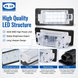 <span class=keywords><strong>Plaque</strong></span> d'<span class=keywords><strong>immatriculation</strong></span> LED Tag Lights Pour BMW E39 E60 E82 E90 E92 E93 M3 E39 E60 E70 X5 E60 E61 E88 F10 Accessoires CE E-Mark Approuvé - Product Image 4