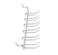 Support à outils pour panneau perforé, 12 crochets, en acier au carbone, multifonction, pour tournevis, rangement d'outils pour garage, atelier, établi