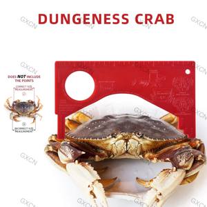 มาตรวัดปูพลาสติกสีแดงทนทานสำหรับการวัดกุ้งก้ามกรามและหอยหอยมีหลายฟังก์ชันสำหรับเทคนิคการตกปลาบิน - Product Image 5