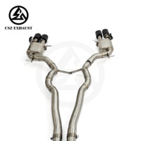 Système d'échappement Catback en acier inoxydable 3" Z Pipe X Pipe pour BMW M6 F06 4.4 CSZ