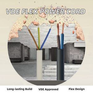 Câble d'alimentation souple en cuivre nu PVC Z-ONE pour l'Europe, 70 300/500 2/3/4/5 conducteurs, IP20, câblage électrique pour chauffage domestique - Product Image 2
