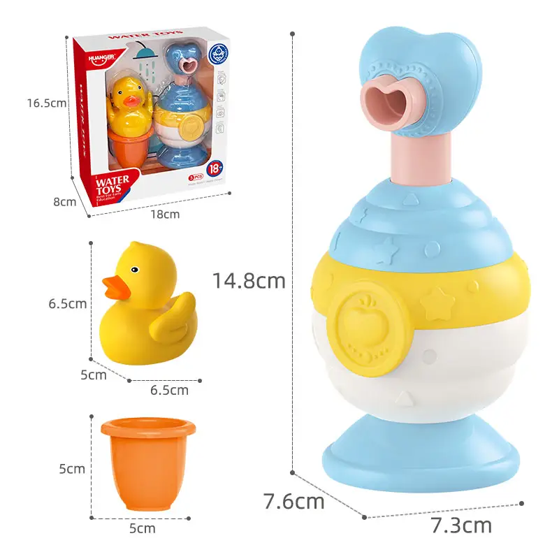 2023 New Arrivals Toys Baby Bath Bathroom Floating Toy Rubber Duck Bath Bubble Maker Bath Toys