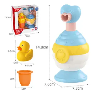2023 nuovi arrivi giocattoli bagno per bambini bagno giocattolo galleggiante in gomma anatra bagno Bubble Maker giocattoli da bagno