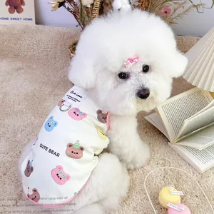 Gilet pour chien imprimé ours, T-shirt fin et respirant pour chiot, Pull pour chat, Sweat-shirt pour animaux de compagnie, Costumes pour Chihuahua, Vêtements pour chien d'été - Product Image 2