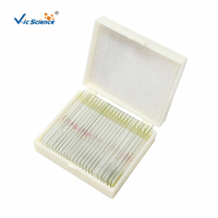 100PCS Biology Microscope Prepared Slides Model