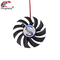 Ventilateur sans cadre Fengheng 80x80x10mm silencieux CPU DC 12v 24v 80mm Radiateur Ventilateur de refroidissement sans cadre pour éclairage LED