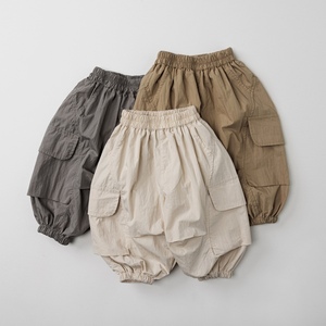 <span class=keywords><strong>Pantaloni</strong></span> Estivi per Bambini Unisex Sottili Monocolore <span class=keywords><strong>Cargo</strong></span> Anti-Zanzare - Product Image 2