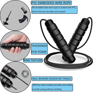 工場直販 格安 大人気 多色 スキッピングロープ デジタル ポータブル PP+PVC スチールロープ スキッピングロープ - Product Image 5