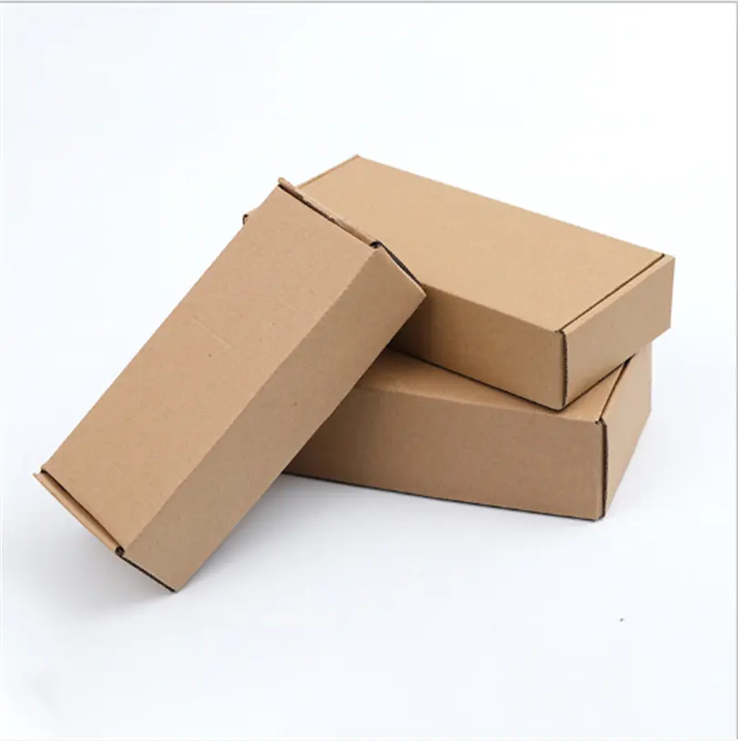 Cheap 25*10.5*5cm corrugated paper plane box for packaging phone or underwear in stock