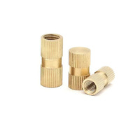 ZC ZC-2766 M8 Brass Heat Set Screw Fastener Inserts with Customized Service and Partially Threaded for 3D Printing