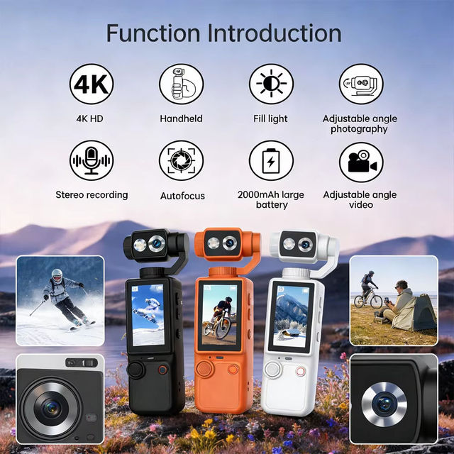 2026 New Arrival HDR Video Stereo Recording Auto Focus Pocket Stabilized Camera For Outdoor Travel Holiday Photography