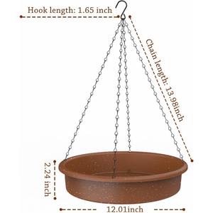Bebedero <span class=keywords><strong>para</strong></span> <span class=keywords><strong>Pájaros</strong></span> con Diseño Colgante, Cadena <span class=keywords><strong>de</strong></span> Metal, Bomba <span class=keywords><strong>de</strong></span> Fuente Solar, <span class=keywords><strong>para</strong></span> <span class=keywords><strong>Jardín</strong></span> Exterior, Comedero y Bebedero <span class=keywords><strong>para</strong></span> <span class=keywords><strong>Pájaros</strong></span>, Fuente <span class=keywords><strong>para</strong></span> Baño <span class=keywords><strong>de</strong></span> <span class=keywords><strong>Pájaros</strong></span> - Product Image 4
