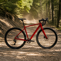 Vélo de gravier léger SpiritX Scout D9 1x10 vitesses, cadre en alliage d'aluminium 700c, fourche rigide, plateaux 42T, cassette 11-46T, axe traversant