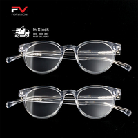 Lunettes de lecture rectangulaires en acétate transparent, monture fine ovale, fabrication directe du fabricant, unisexe, montures de lunettes tendance