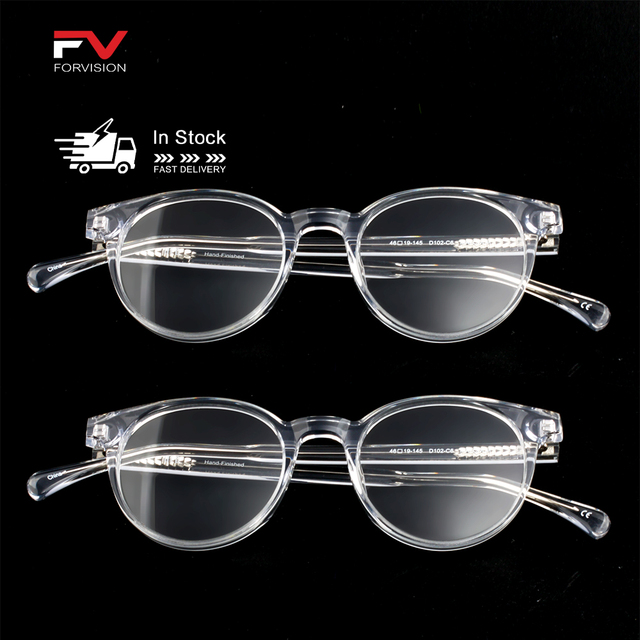Manufacturer Direct Oval Thin Frame Solid Transparent Acetate Rectangle Reading Glasses Unisex Fashionable Eyeglass Frames