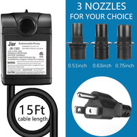 Pompe à eau submersible de haute qualité JR-1500 carrée en ABS durable 25W 120V avec certification ETL