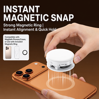 Lampu Selfie Magnetik Kompatibel MagSafe, Lampu Isi Daya Ponsel Lipat, Tipe-C Dapat Diisi Ulang 400mAh, Untuk Vlogging dan Siaran Langsung