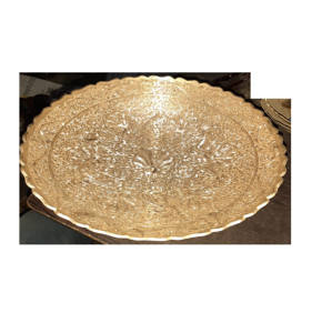 Cuenco de fruta de latón antiguo de tres neumáticos, decoración de mesa de boda, Material de latón, el más vendido - Product Image 6