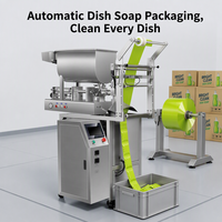 Machine d'emballage automatique pour savon à vaisselle et savon pour les mains en sachet double, pour nettoyants liquides de cuisine et salle de bain, remplissage et scellage de sachets, OEM CE