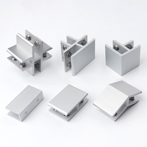 Aluminum Alloy Glass <b>Clip</b> Brackets Cross Shelf Fixing <b>Clips</b> For Partition Connectors Modern Simple Design Durable Hardware - Product Image 1
