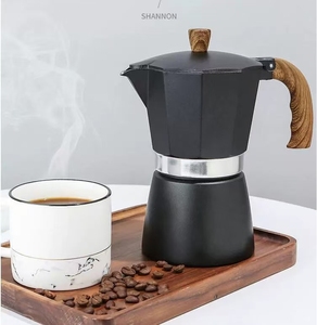 Vente chaude Classique En Aluminium Italien <span class=keywords><strong>Cafetière</strong></span> <span class=keywords><strong>2</strong></span> <span class=keywords><strong>Tasses</strong></span> À Température Contrôlée Double Vannes Cuisinière <span class=keywords><strong>Induction</strong></span> Moka Pot - Product Image 3