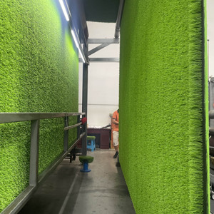Chống UV Màu Xanh Lá cây nhân tạo thực vật cỏ nhân tạo Astro <span class=keywords><strong>Turf</strong></span> Cricket Pitch cỏ tổng hợp Golf đào tạo Mat - Product Image 6