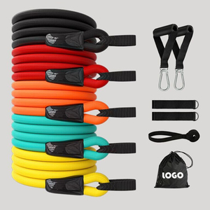 High Quality Gym Exercise <strong>Resistance</strong> Band Stretch Expander <strong>Tube</strong> 11Pcs Elastic Bands <strong>Resistance</strong> <strong>Tube</strong> - Product Image 1